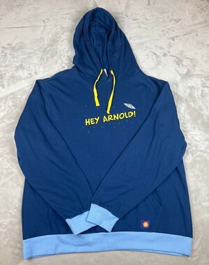 2020 Mens 2XL Hey Arnold Halloween Hoodie The Nick Box Nickelodeon Scary Spooky